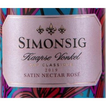 Simonsig Kaapse Vonkel Satin Nectar Rose  2022