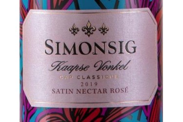 Simonsig Kaapse Vonkel Satin Nectar Rose  2020