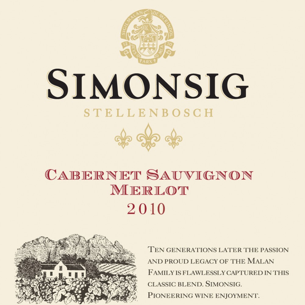 Simonsig Cabernet Sauvignon Merlot 2019