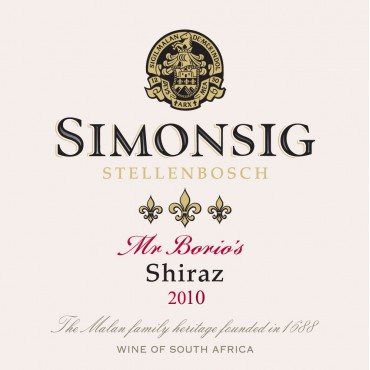 Simonsig Mr Borio’s Shiraz 2019