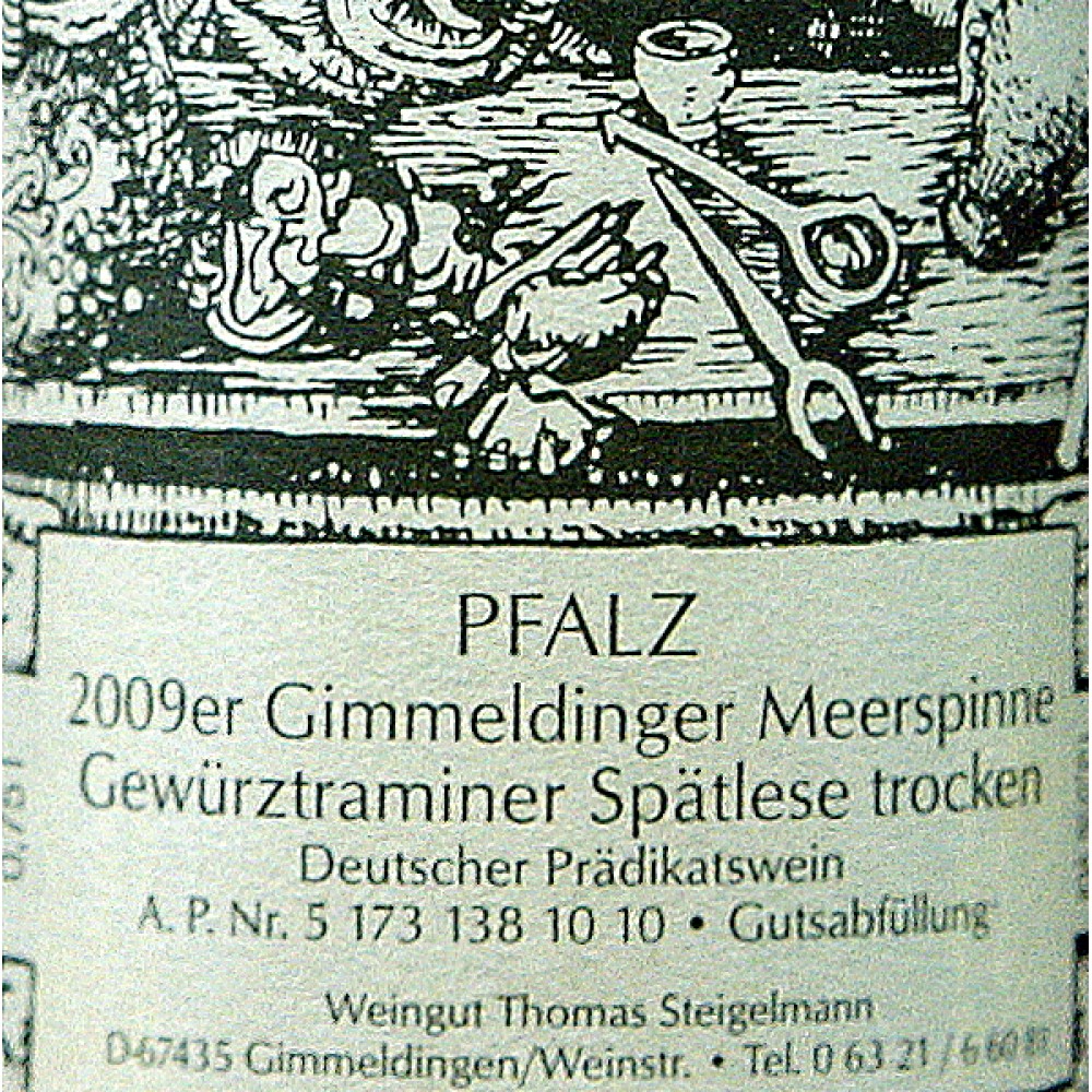 Steigelmann Ruppertsberger Linsenbusch Gewürztraminer Spätlese trocken (pfalz) 2021